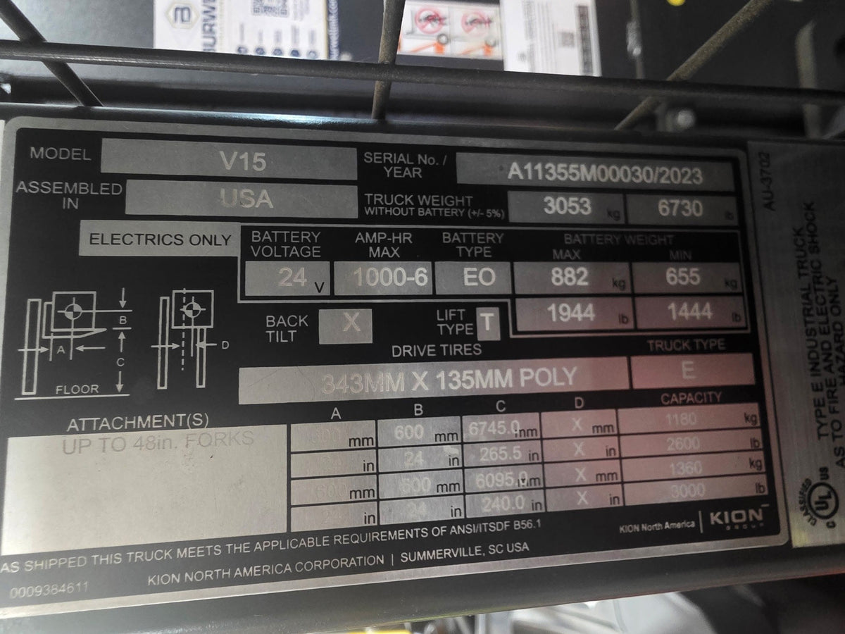 2023 LINDE V15