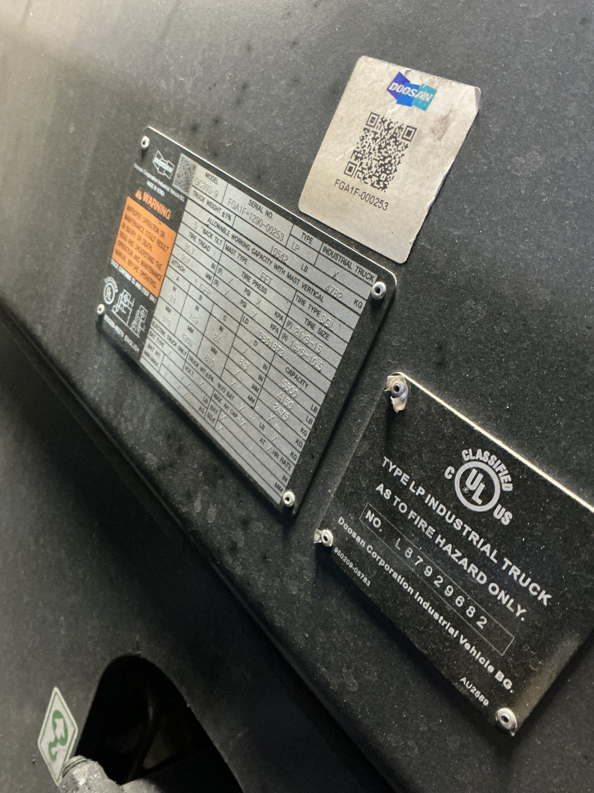 2020 DOOSAN GC30S-9