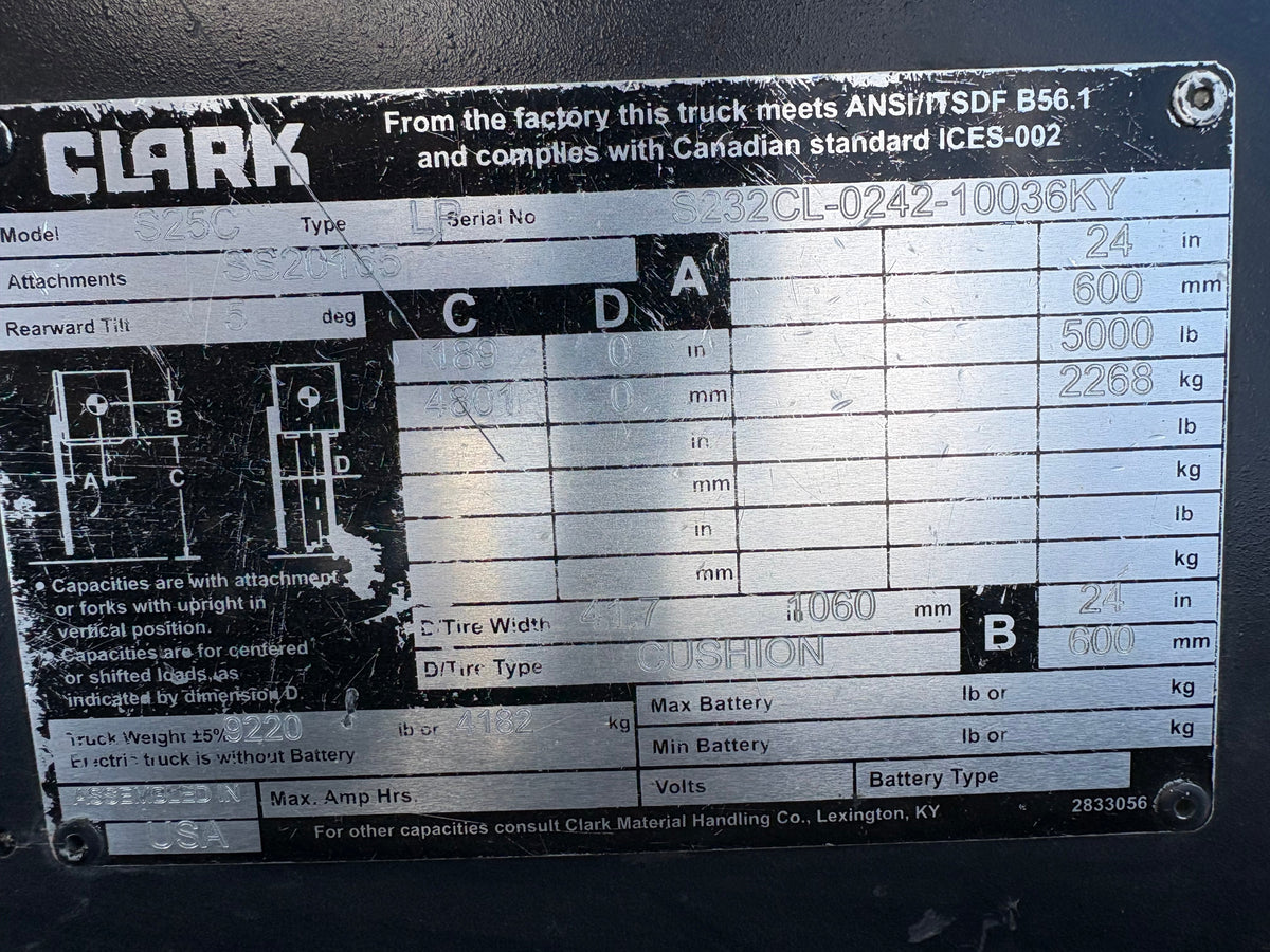 2020 CLARK S25C