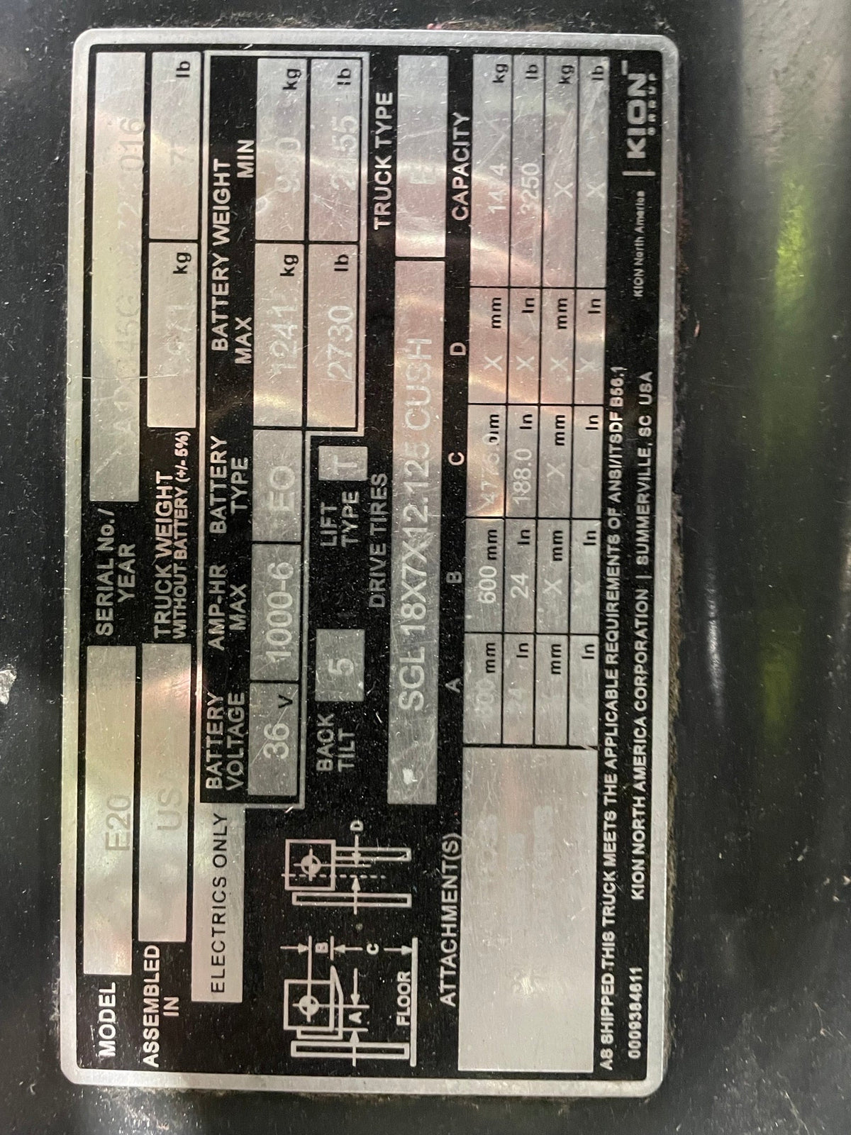 2016 LINDE E20