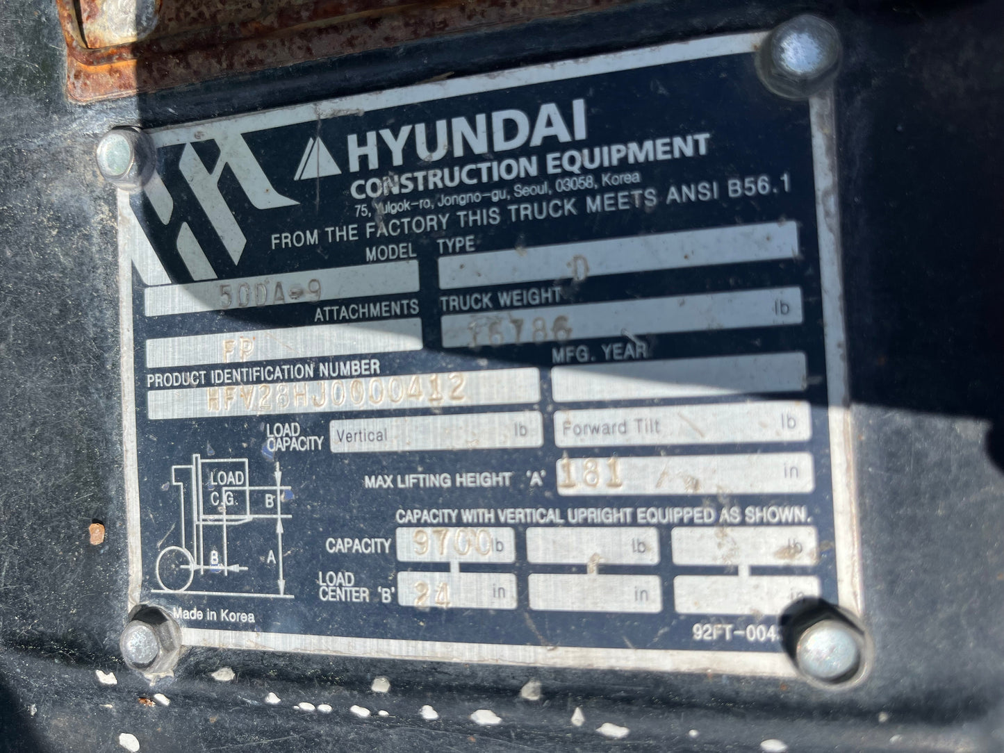 2018 HYUNDAI 50DA-9