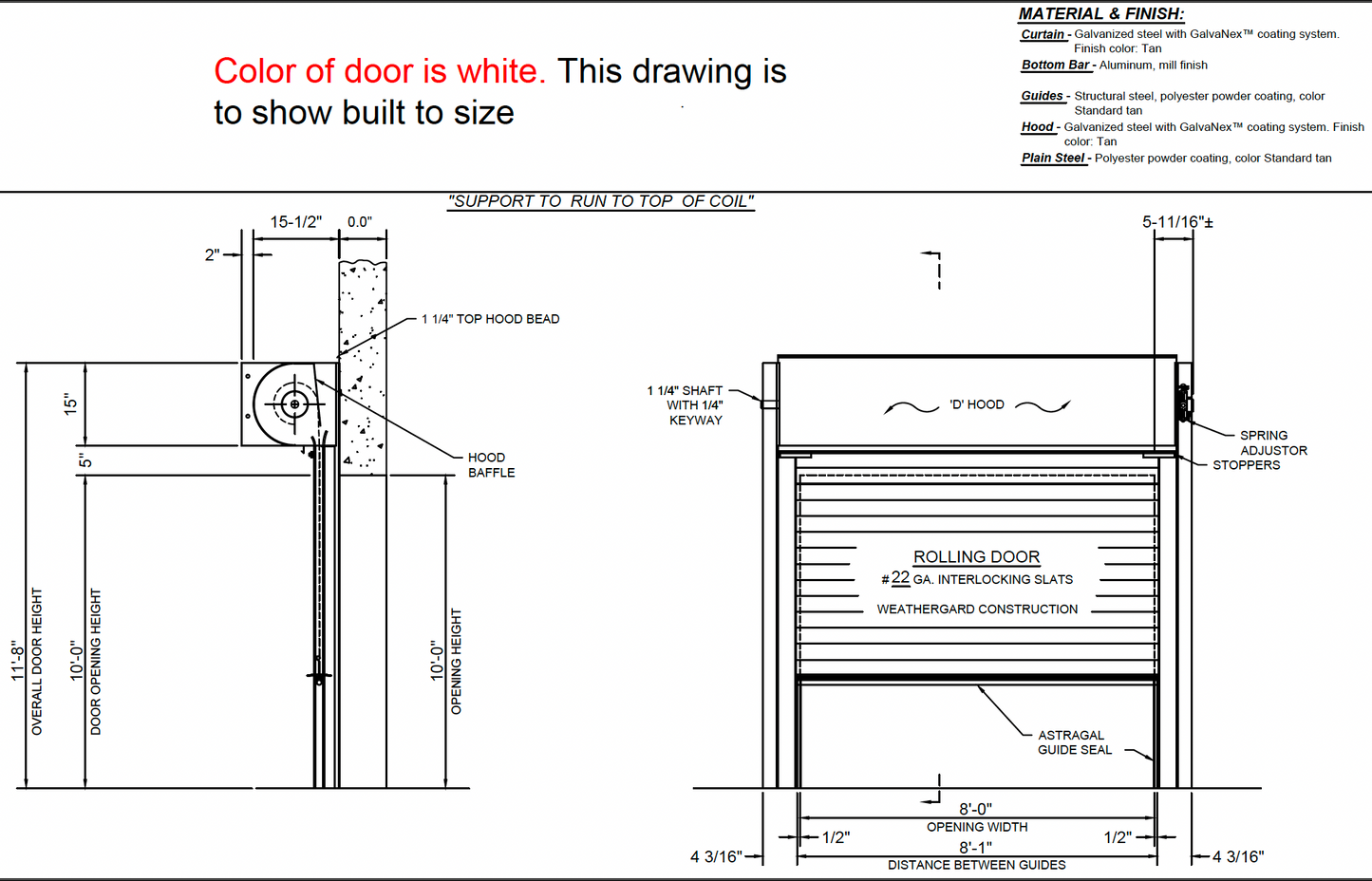 Cookson ESD10 Overhead Door