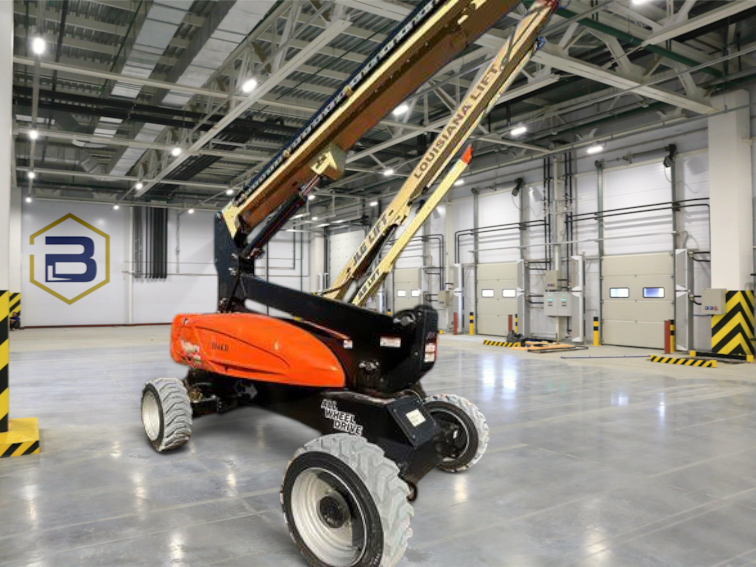 Burwell Material Handling 2023 JLG EC600SJP electric boom lift with 60-foot platform height and all-wheel drive
