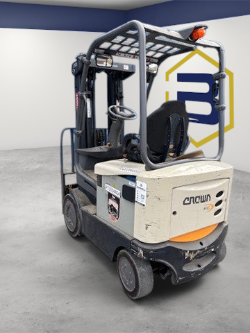 Burwell Material Handling 2021 Crown FC5215-40 electric sit-down cushion tire forklift in a warehouse setting