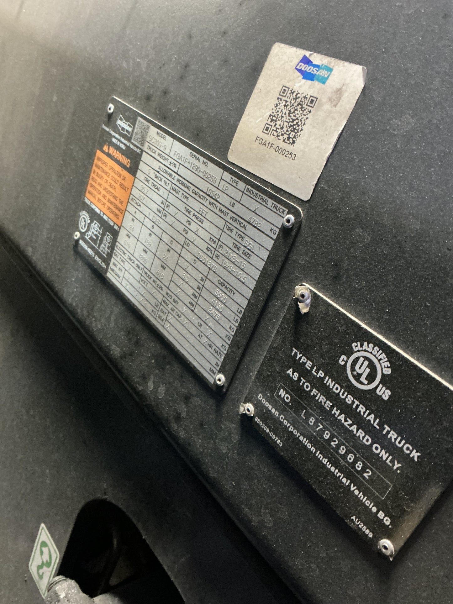 2020 DOOSAN GC30S-9