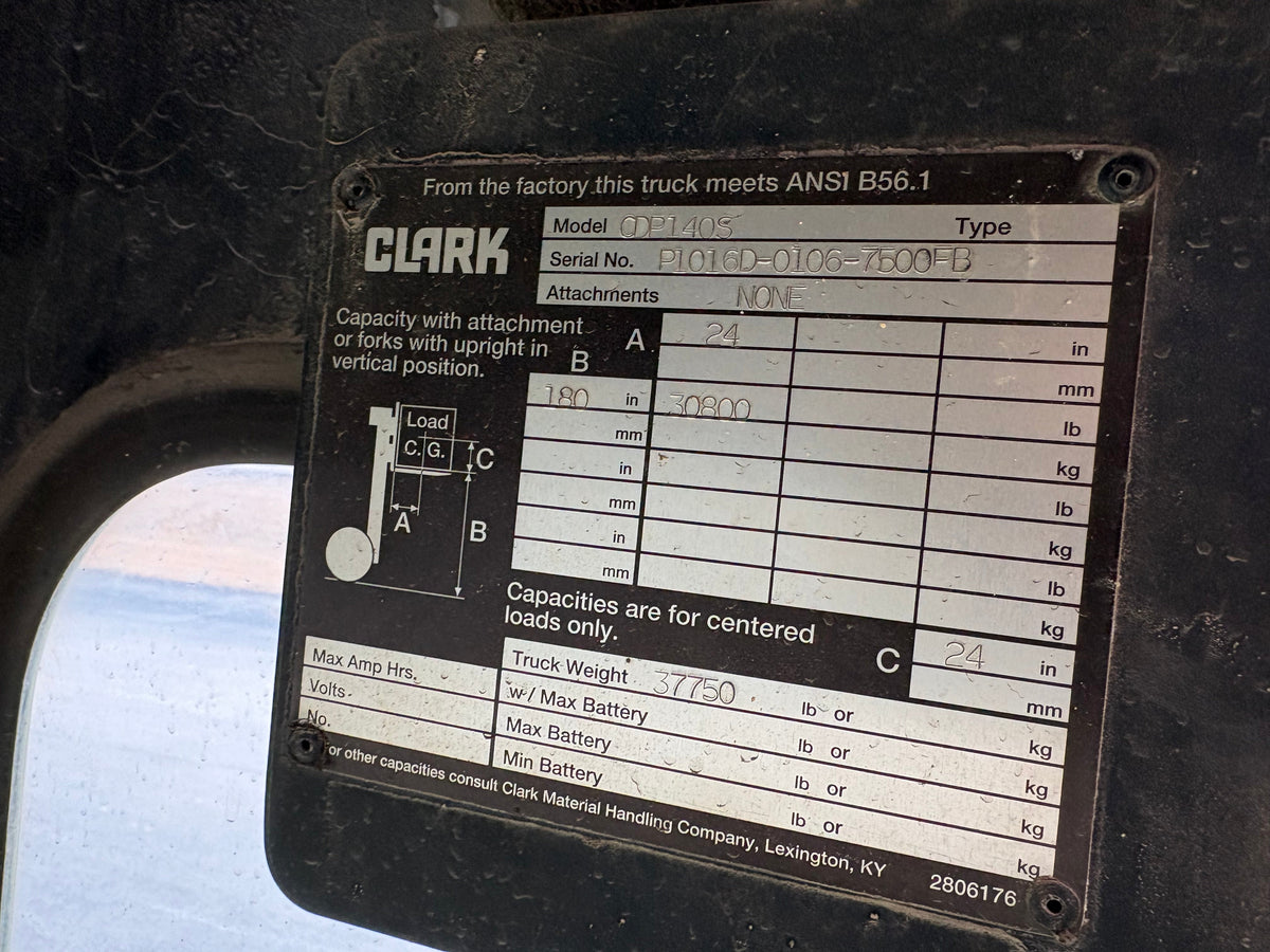 2000 Clark CDP140S