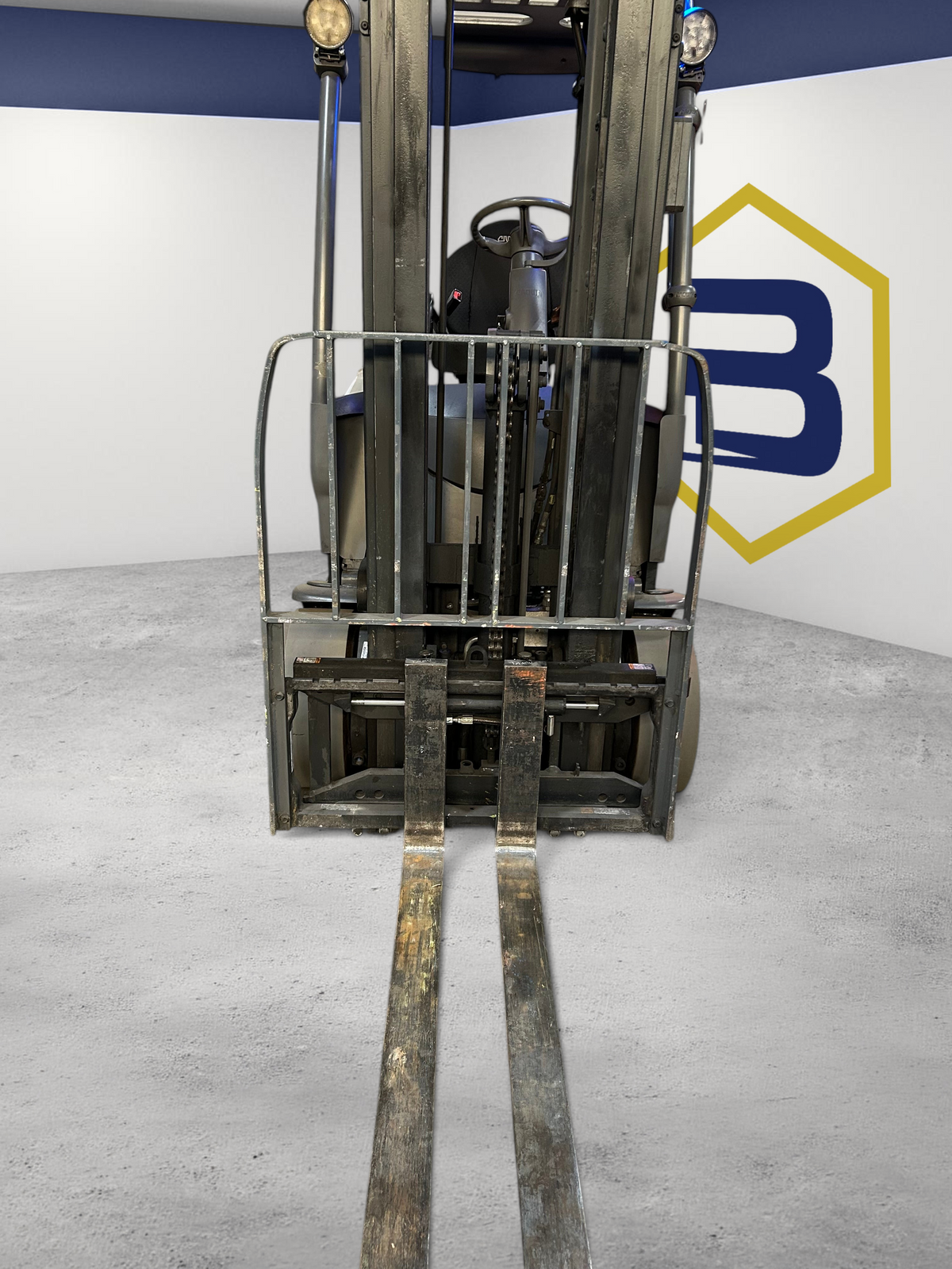Burwell Material Handling 2021 Crown FC5215-50 electric sit-down forklift with 5,000 lb capacity in a warehouse