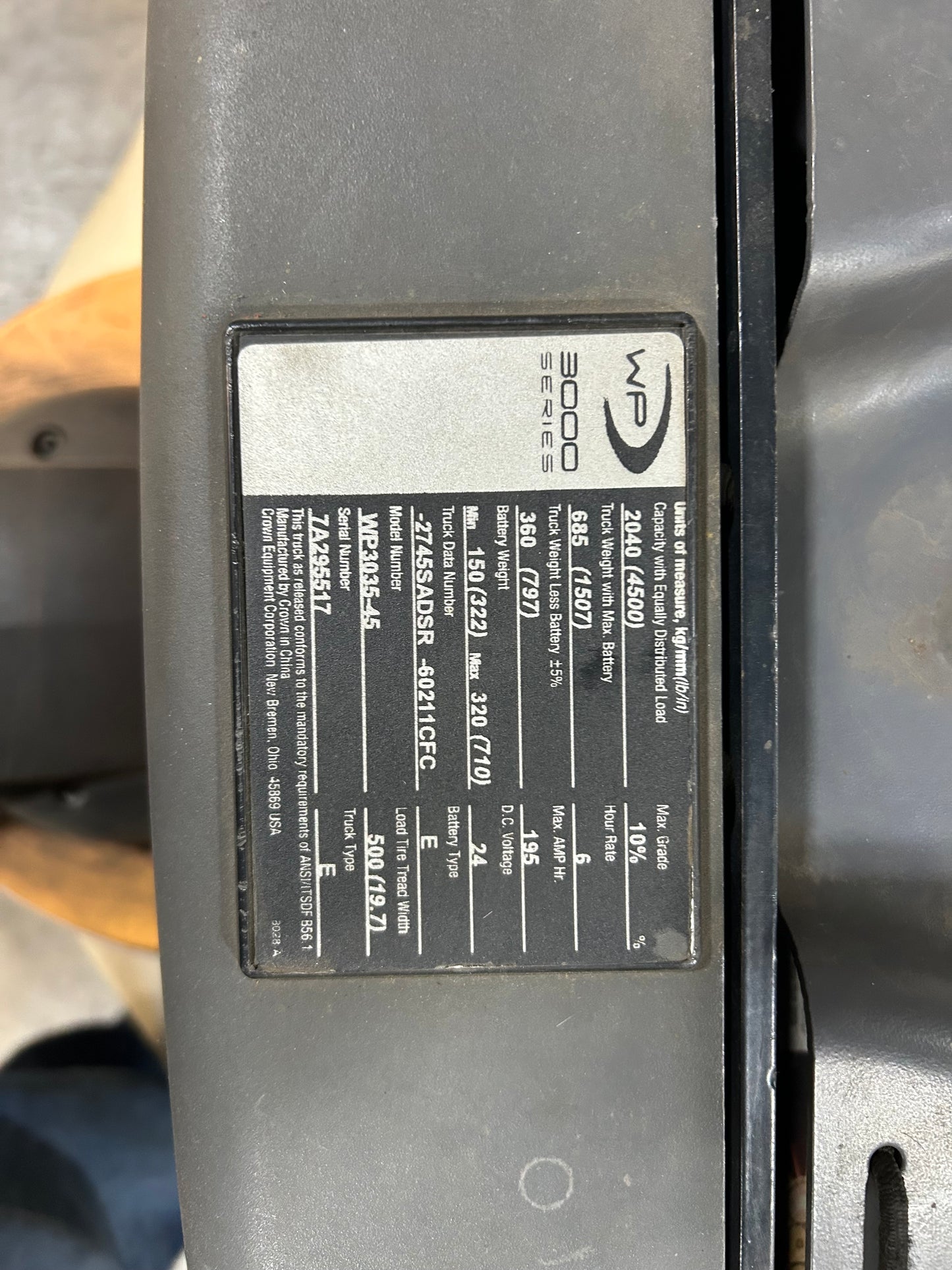 2022 Crown WP3035-40