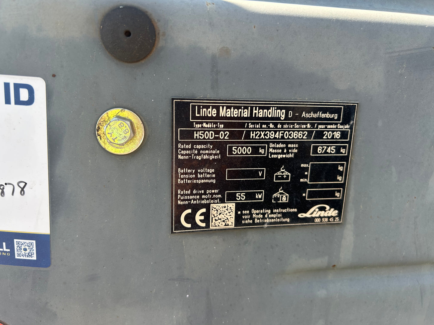 2015 LINDE H50D