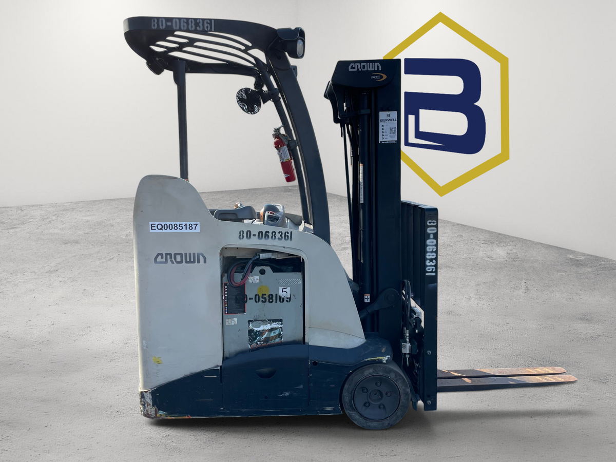 Burwell Material Handling 2020 Crown RC5535-35 electric stand-up counterbalance forklift with cushion tires