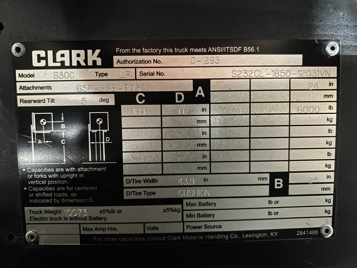 2023 CLARK S30C