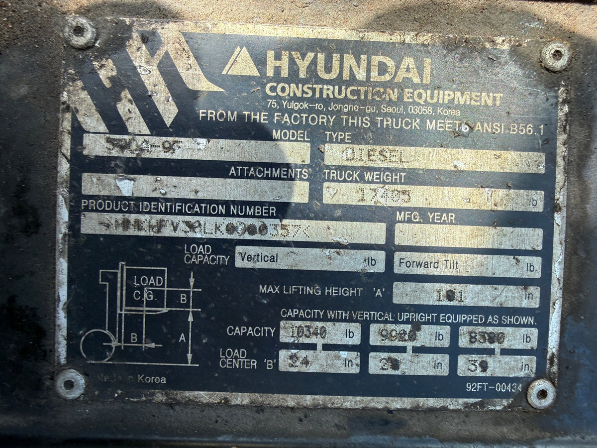 2019 HYUNDAI 50DA-9F