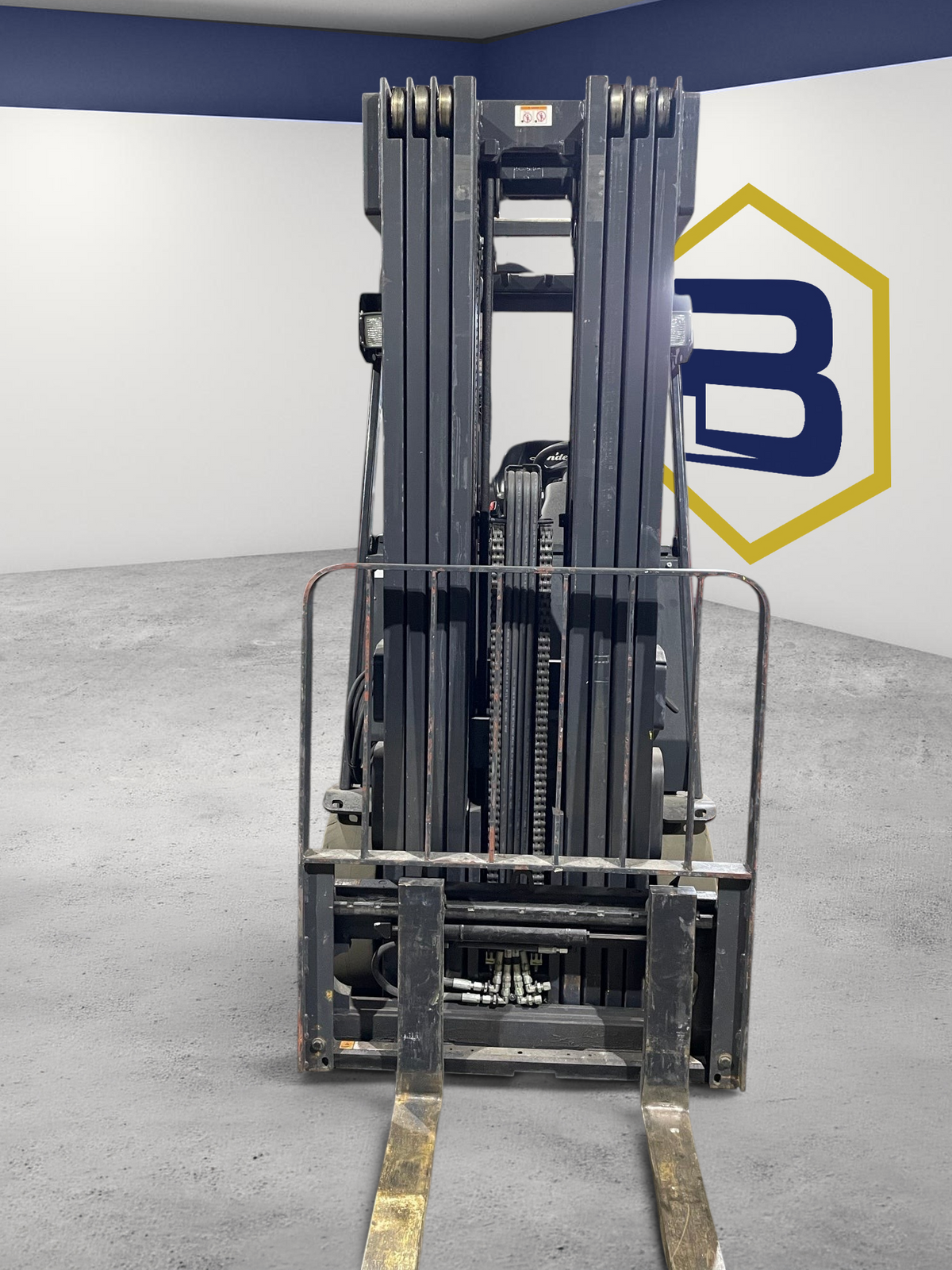 Burwell Material Handling 2020 Linde E25C electric cushion-tire forklift in a warehouse setting