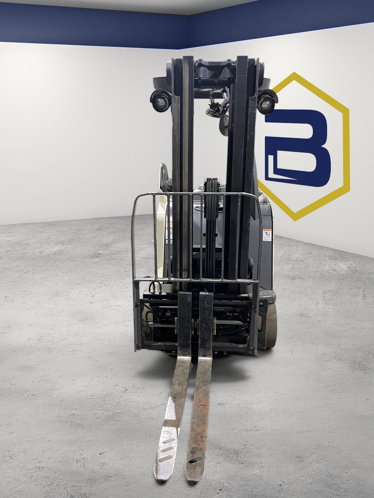 Burwell Material Handling 2017 Crown RC5545-40 electric stand-up forklift in a warehouse setting