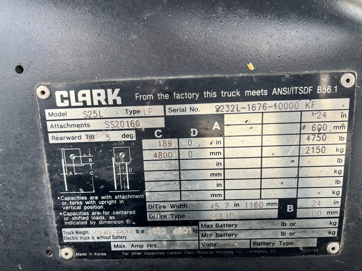 2020 CLARK S25