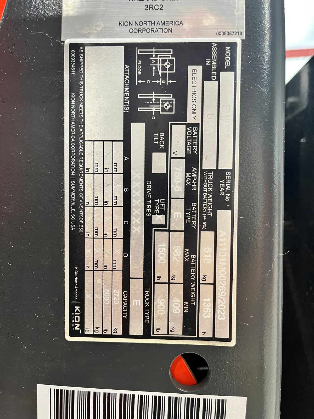 2023 LINDE EWR30