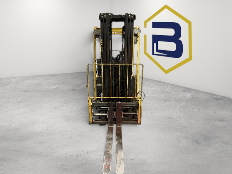 Burwell Material Handling 2008 Hyster J35ZT electric forklift with triple stage mast and sideshifting fork positioner