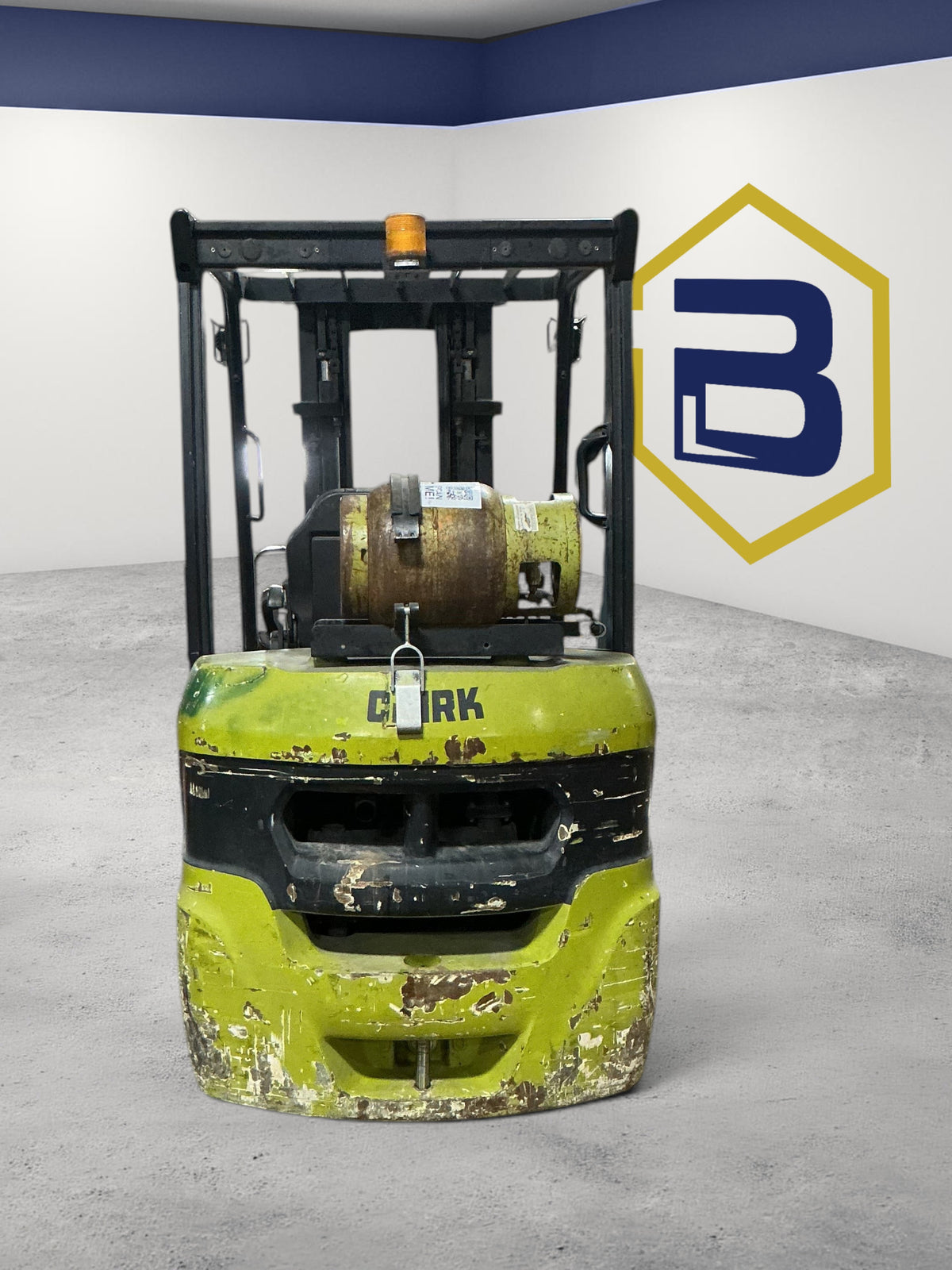 Burwell Material Handling 2020 Clark S30C LPG cushion-tire forklift with 6,000 lb capacity in a warehouse setting