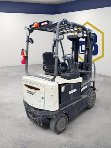 Burwell Material Handling 2014 Crown FC4525-50 electric sit-down cushion forklift for indoor warehouse use