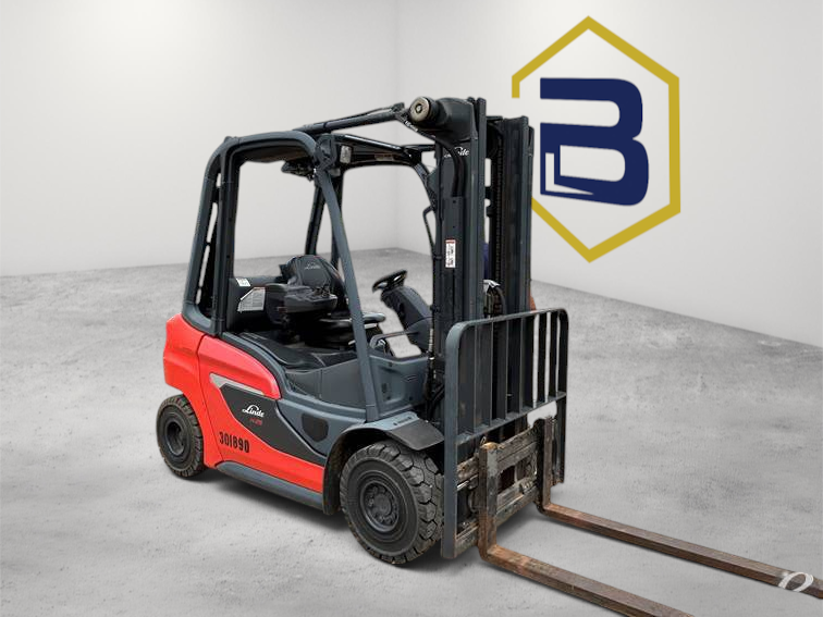 Burwell Material Handling 2022 Linde H25T LPG cushion-tire forklift with side shift and 5,000 lb capacity