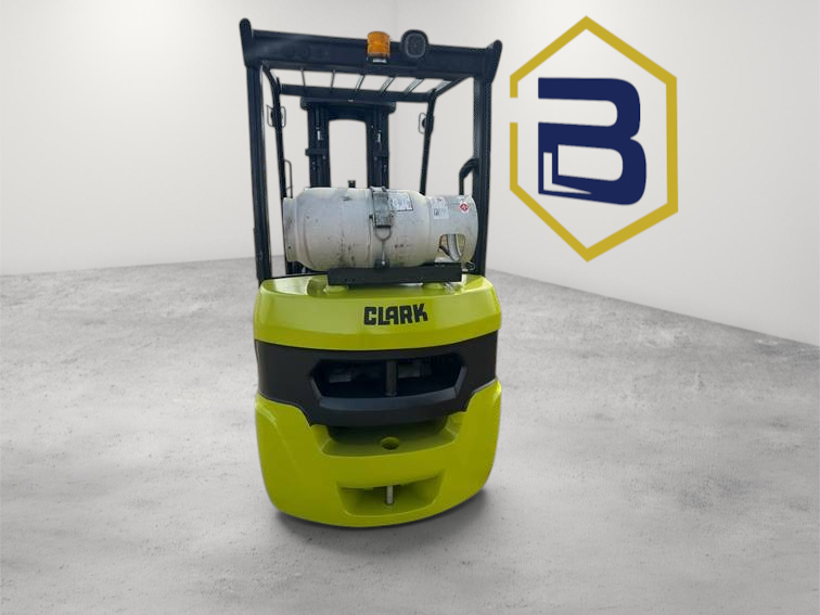 Burwell Material Handling 2023 Clark S30C forklift with 189 inch mast, sideshifter, and 42 inch forks